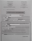 Attestation de non redevance